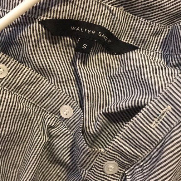 walter baker one shoulder poplin blouse - Picture 5 of 5